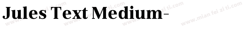 Jules Text Medium字体转换